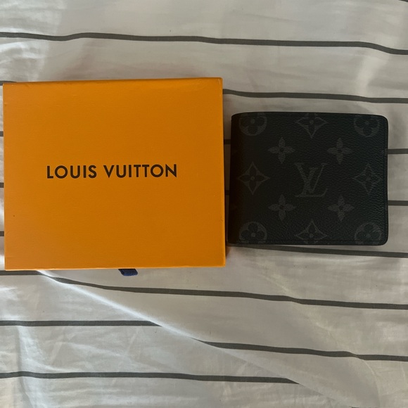 Louis Vuitton slender wallet monogram eclipse brand new box and everything - Picture 2 of 3